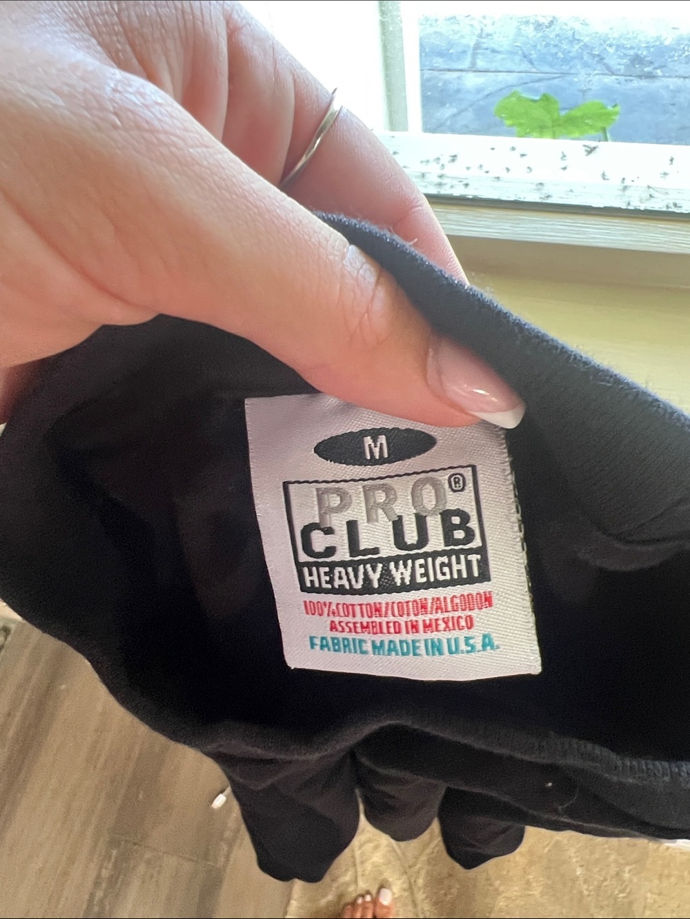 Men’s Heavyweight Black Pro Club - M